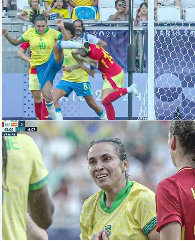 🎤西班牙女足球员:玛塔已为飞踹直红向我们道歉 她是一名伟大的球员